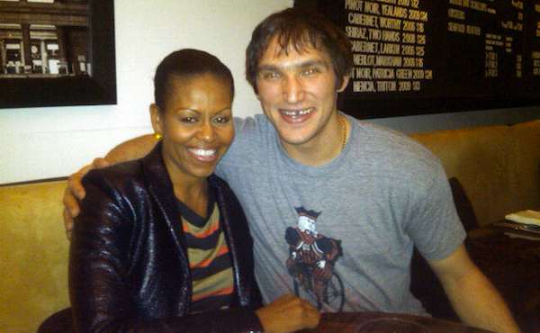 The only brand for hockey players who get to meet the First Lady. (Photo: Jacks & Jokers)